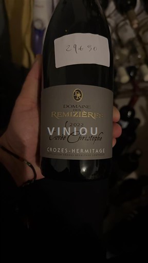 Thung lũng Rhône Crozes-hermitage Domaine S Remizières Christophe 2022