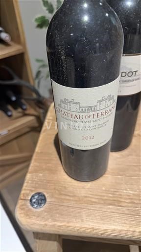 Bordeaux Saint-Émilion Grand Cru Grand Cru Château Ferrand 2012