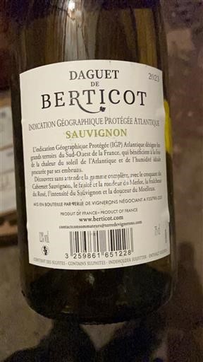 Аквітанія та Шарант Атлантік Berticot Daguet de Berticot Sauvignon 2023