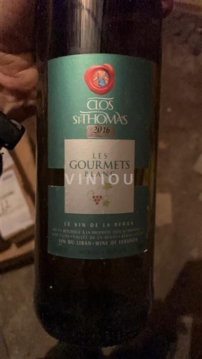 Бекаа Не вказано Clos St Thomas Les Gourmets Blanc 2016