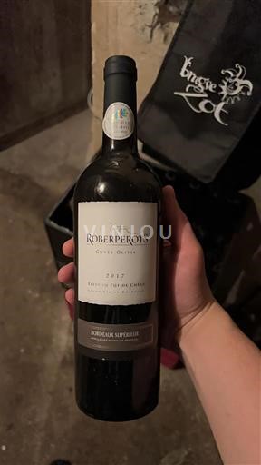 Rượu vang Rouge sec Cuvée Olivia Roberperots 2017 Pháp Bordeaux Bordeaux Supérieur AOC