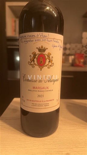 Bordeaux Margaux Comtesse de Margaux 2021