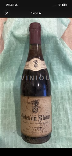 Valle del Ródano Côtes del Ródano Vieux Rapinet 1983