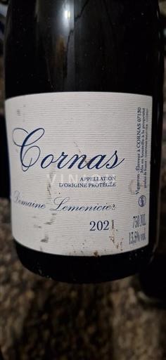 Rhône-dalen Cornas Domaine Lemencier 2021
