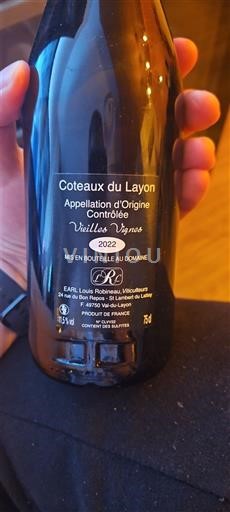 Dolina Loare Coteaux-du-Layon Domaine Robineau Chrislou Vieilles Vignes 2022
