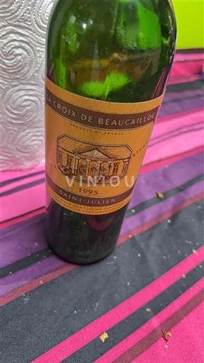 Wijnen Rouge sec La Croix de Beaucaillou 1995 Frankrijk Bordeaux Saint-Julien AOC