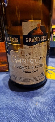 Ельзас Ельзас Гран Крю Grand Cru WINECK-SCHLOSSBERG Pinot Gris 2021