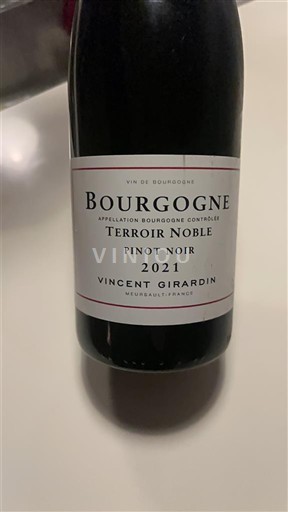 Bourgogne Vincent Girardin Terroir Noble 2021