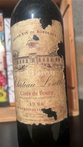 Bordeaux Côtes-de-bourg Château Lorette 1996