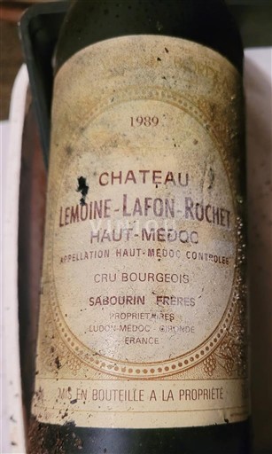 Bordeaux Haut-Médoc Château Lemoine-Lafon-Rochet 1986 1989