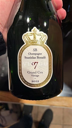 Samppanja Grand Cru Champagne Stanislas Bonafé 7 Grand Cru Vintage 2012