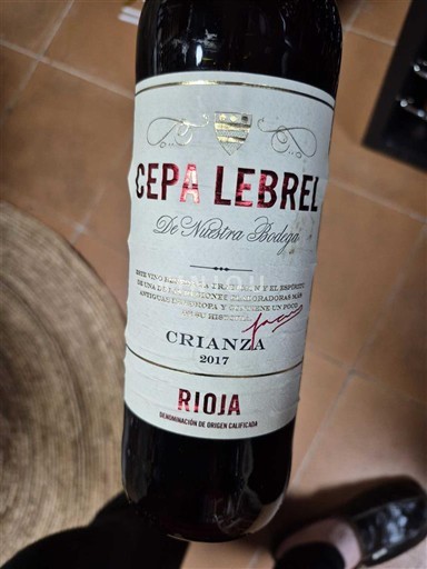 Rioja Cepa Lebrel Crianza 2017