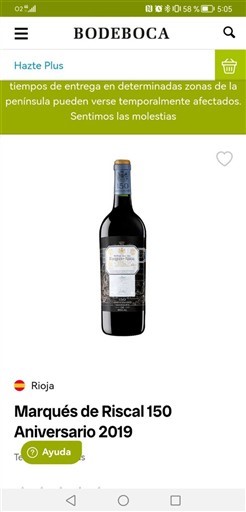 Rioja Marqués de Riscal 150 Aniversario 2019