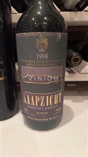 Pobrežní oblast Stellenbosch Château Kaapzicht Hanepoot Jeripigo 1998