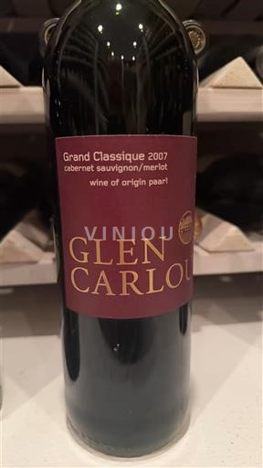 Прибережний регіон Паарль Glen Carlou Grand Classique 2007