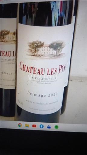 Roussillon Không được chỉ định Château Les Pins Primeur 2020