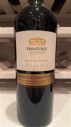 Долина Рапель Долина Колчагуа Errazuriz Max Reserva 2003