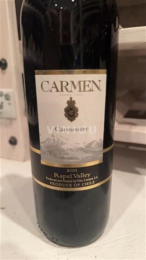 Долина Мауле Carmen Carmenère 2001