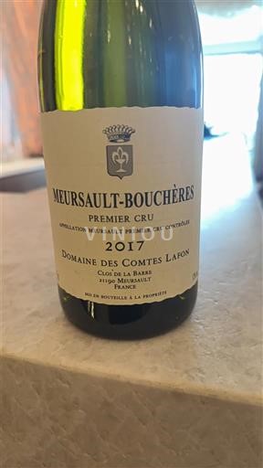 Бургундія Мерсо Premier Cru Domaine S Comtes Lafon Meursault-Bouchères 2017