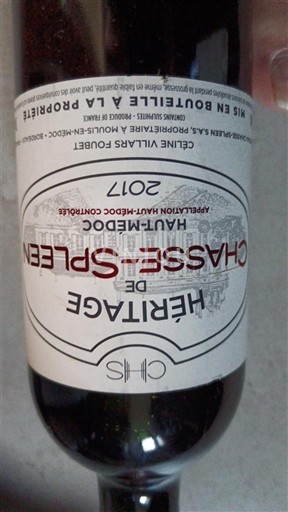 Бордо Го-Медок Héritage de Chasse-Spleen 2017
