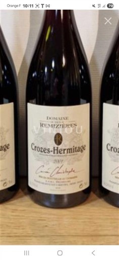 Thung lũng Rhône Crozes-hermitage Domaine S Remizières Christophe 2001