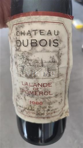 Бордо Лаланд-де-Помроль Château Bois 1986