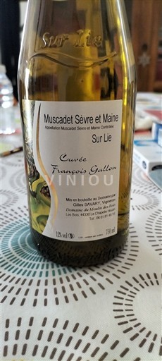 Луарська долина Мюскаде Севр і Мэн Domaine Moulin des bois François Gallon 2010