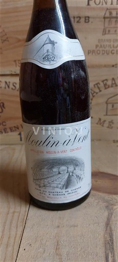Божоле Мулен-а-Ван Château Cave du Château de Chénas 1982