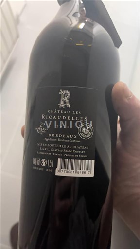 Bordéus Château Les Ricaudelles 2020