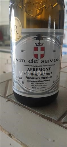 Савойя та Бюже Апремон Domaine Vieux Presspoir Vieilles Vignes 2022