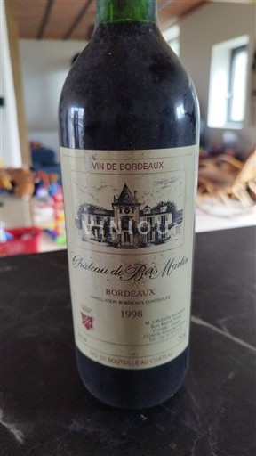 Bordeaux Château Bois Martin 1998