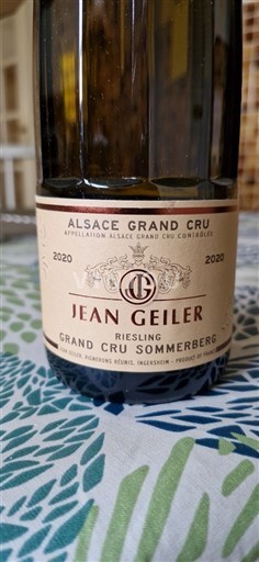 Ельзас Ельзас Гран Крю Grand Cru Jean Geiler Riesling Grand Cru Sommerberg 2020