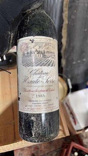 Vina Rouge sec Château Haute-Serre 1985 Francija Jugozahod Cahors AOC