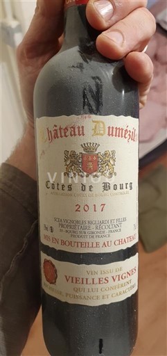 Бордо Кот-де-Бур. Château Mezil Vieilles Vignes 2017