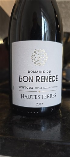 Рона Венту Domaine Bon Remède Hautes Terres 2022