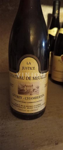 Бургундія Gevrey-Chambertin Château Meuilley La Justice 2007