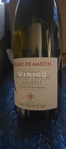 Лангедок Фожер Saint Martin d'Agel Le Blanc de Martin - familiale 2023
