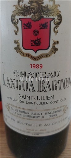 Бордо Сен-Жюльєн Grand Cru Château Langoa Barton 1989