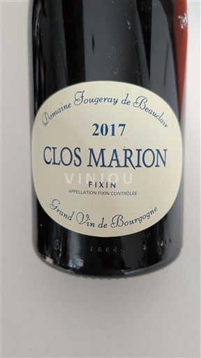 Бургундія Фіксен Domaine Fougeray de Beauclair Clos Marion 2017