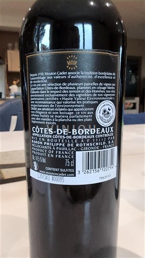 Bordeaux Côtes-de-Bordeaux Mouton Cadet 2022