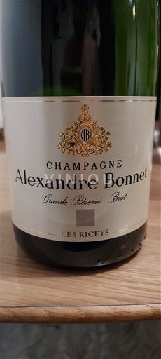 Šampanja Šampanjec Alexandre Bonnet LES RICEYS Grande Réserve Brut Neleten.