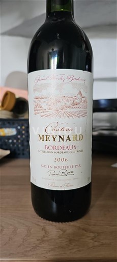Bordeaux Château Meynard 2006