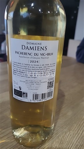 Південний Захід Пашеронк-дю-вік-біль Domaine Damiens 2024