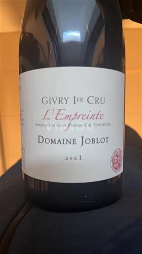 Бургундія Гіврі Premier Cru Domaine Joblot L'Empreinte 2021