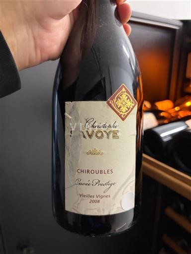 Божоле Чірубль Christophe Voye Prestige Vieilles Vignes 2008