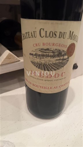 Бордо Медок Château Clos du Moulin 2000
