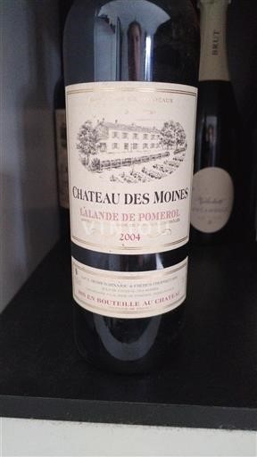 Бордо Лаланд-де-Помроль Château S Moines 2004