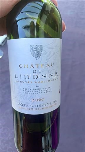 Bordeaux Côtes de Bourg Château Lidonne Sublimis 2020