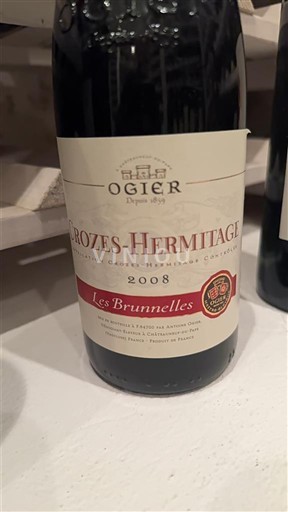 Thung lũng Rhône Crozes-hermitage Ogier Les Brunnelles 2008