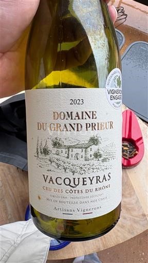 Vina Rouge sec Domaine Grand Prieur 2023 Francija Rona dolina Vacqueyras AOC